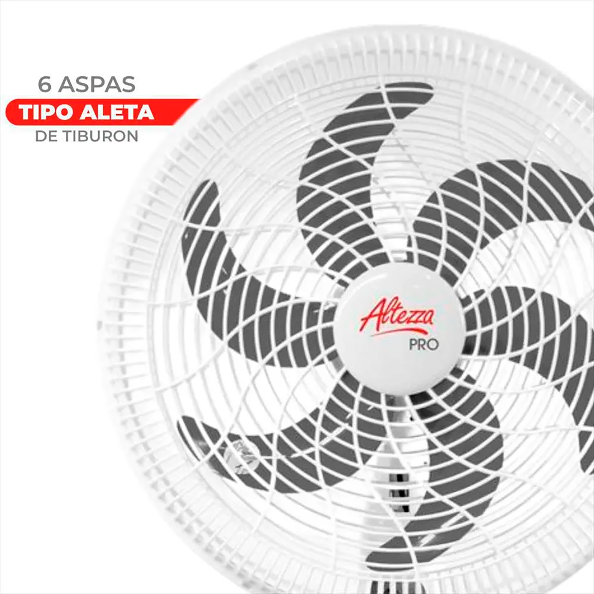 VTDOR PRO PARED 18" 6 ASPAS M/PLAS BL