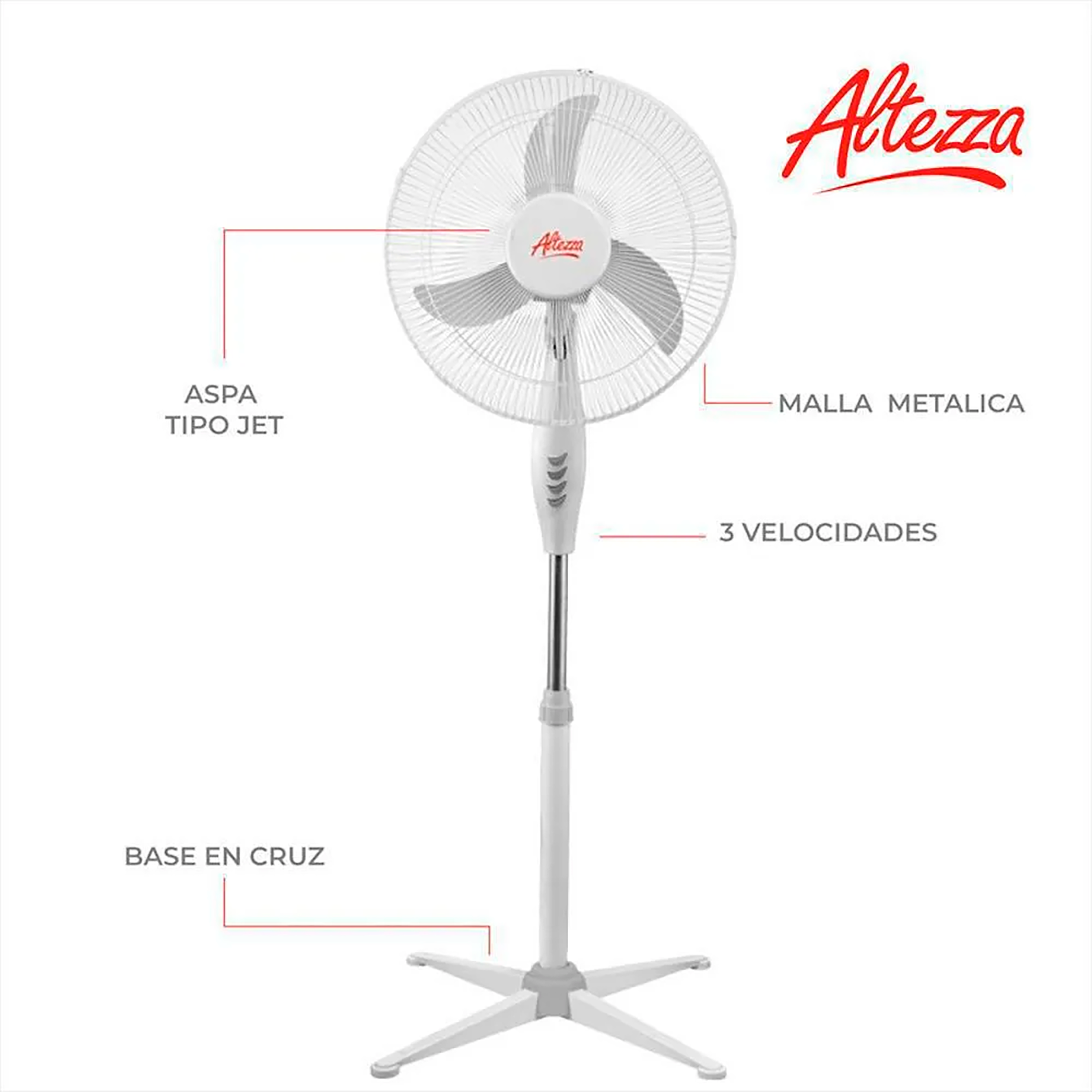 VTDOR ALTEZZA PEDES 16" CJX1 TIBURON BCO        48235