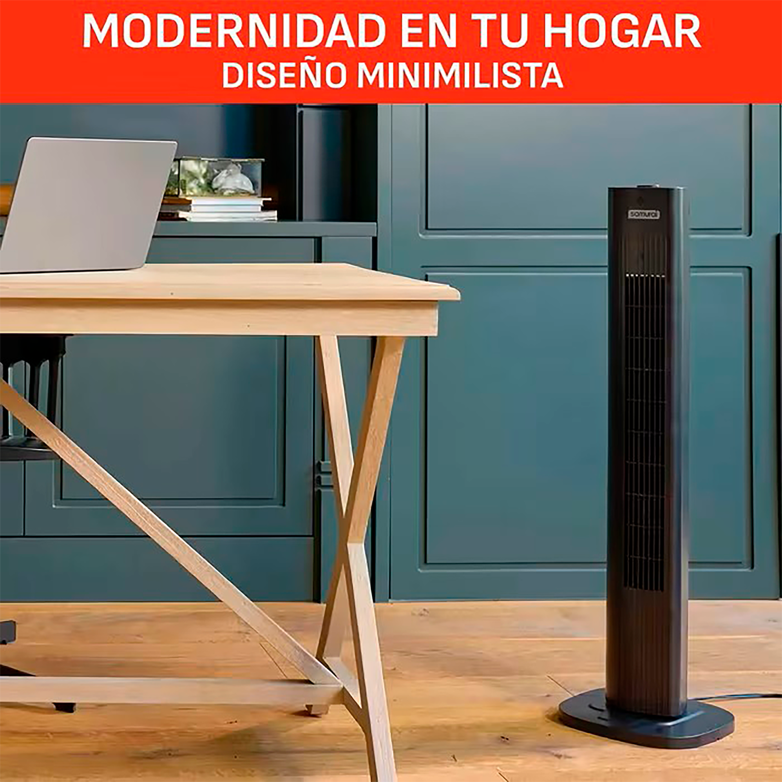 VENTILADOR DE TORRE EOLE ESSENTIAL NEGRO SAMURAI