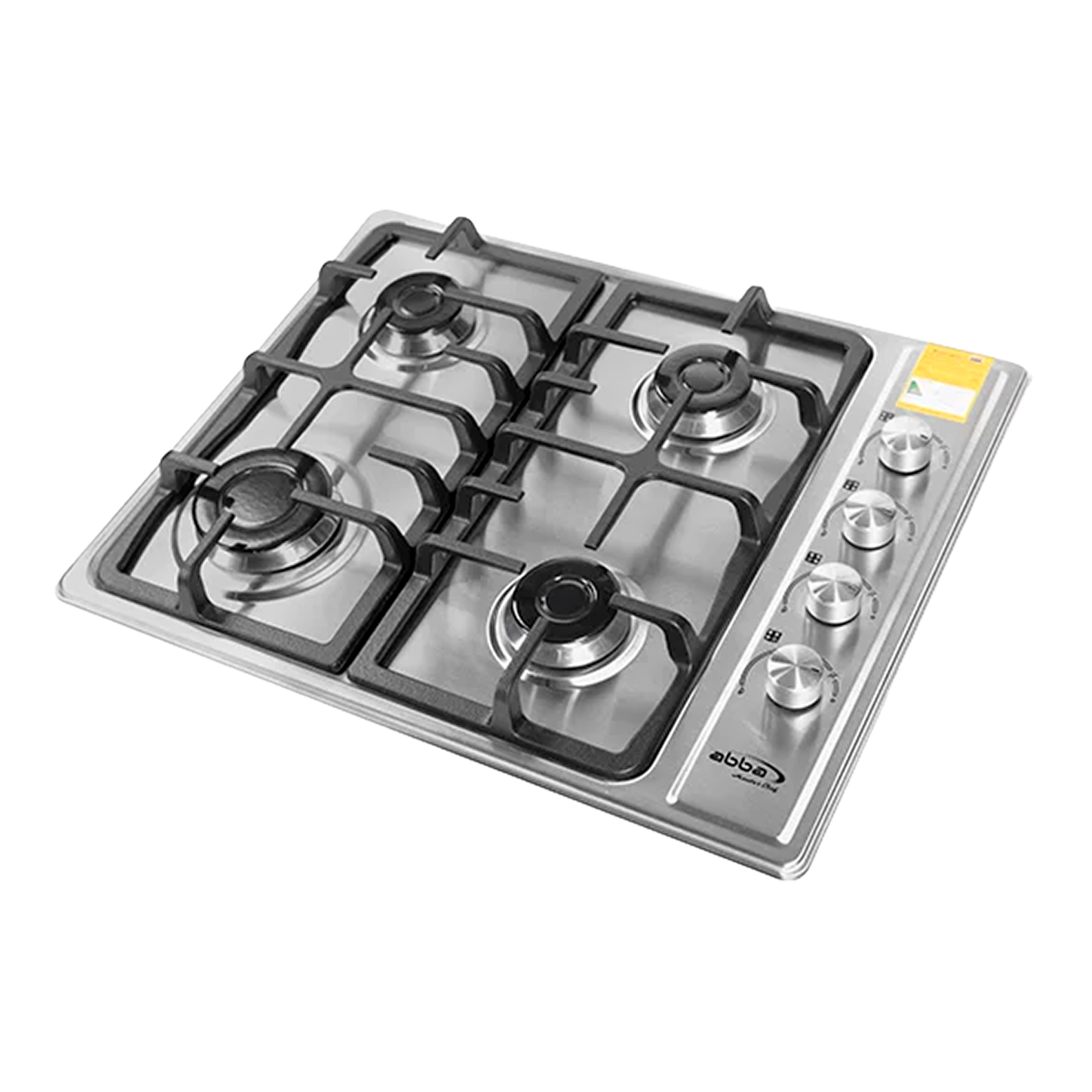 COCINA INOX 4PTS GAS EA PARRILLA HIERRO