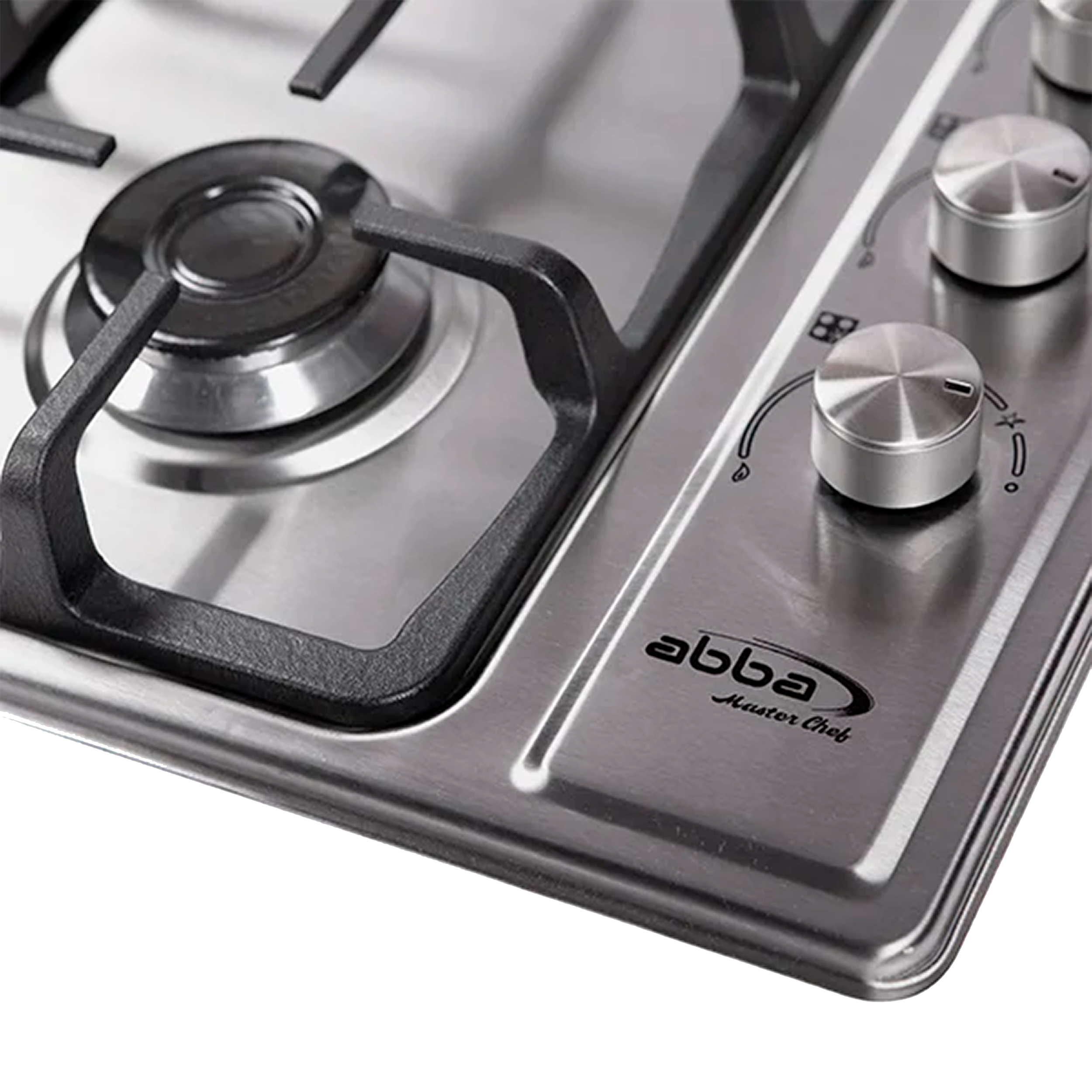 COCINA INOX 4PTS GAS EA PARRILLA HIERRO
