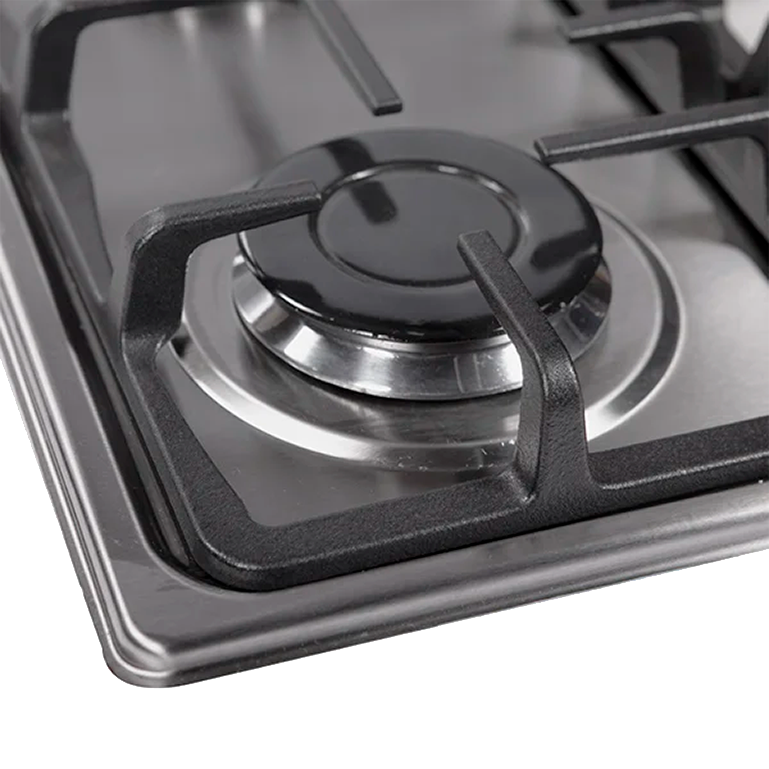 COCINA INOX 4PTS GAS EA PARRILLA HIERRO