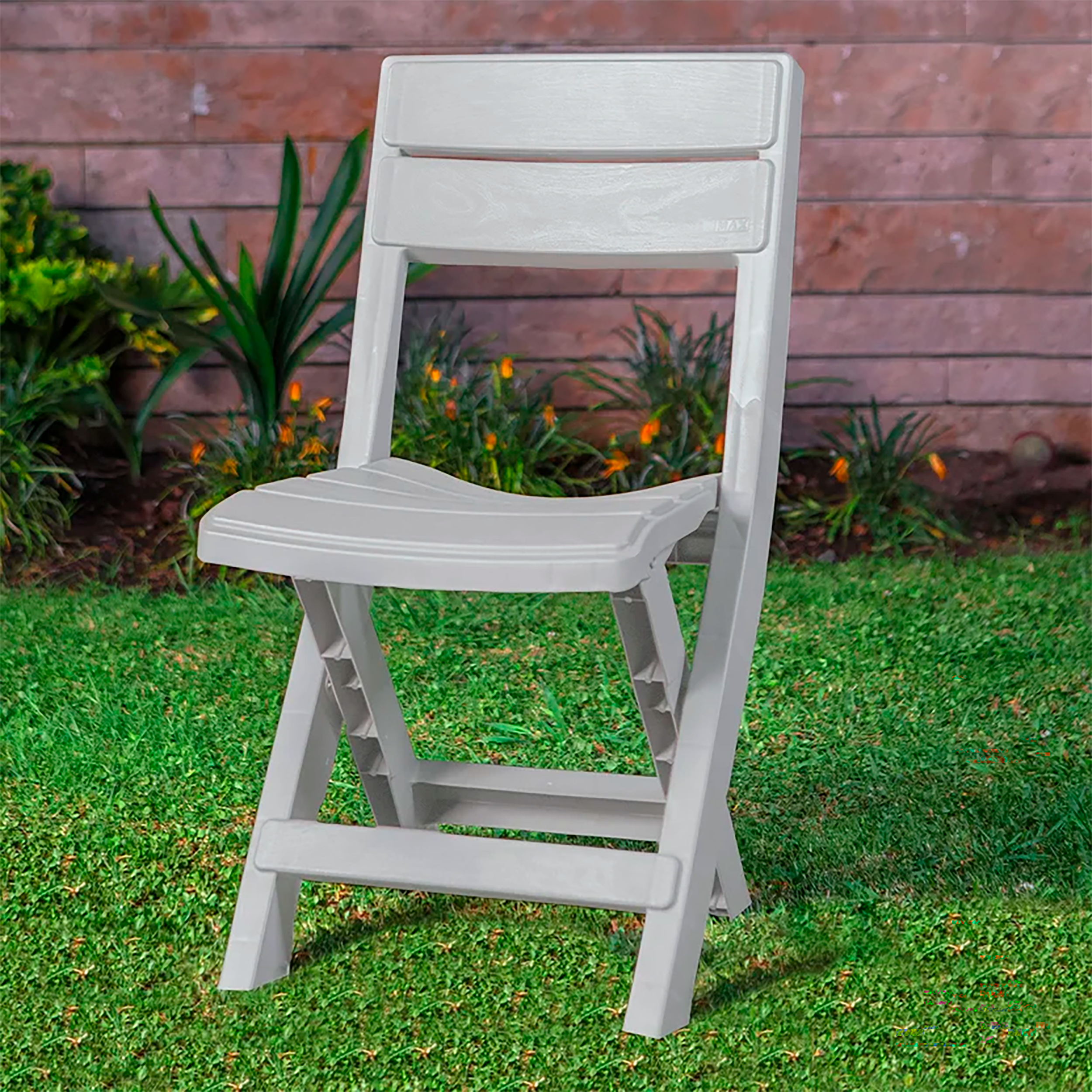 SILLA PLEGABLE GRIS HIELO BARU RIMAX