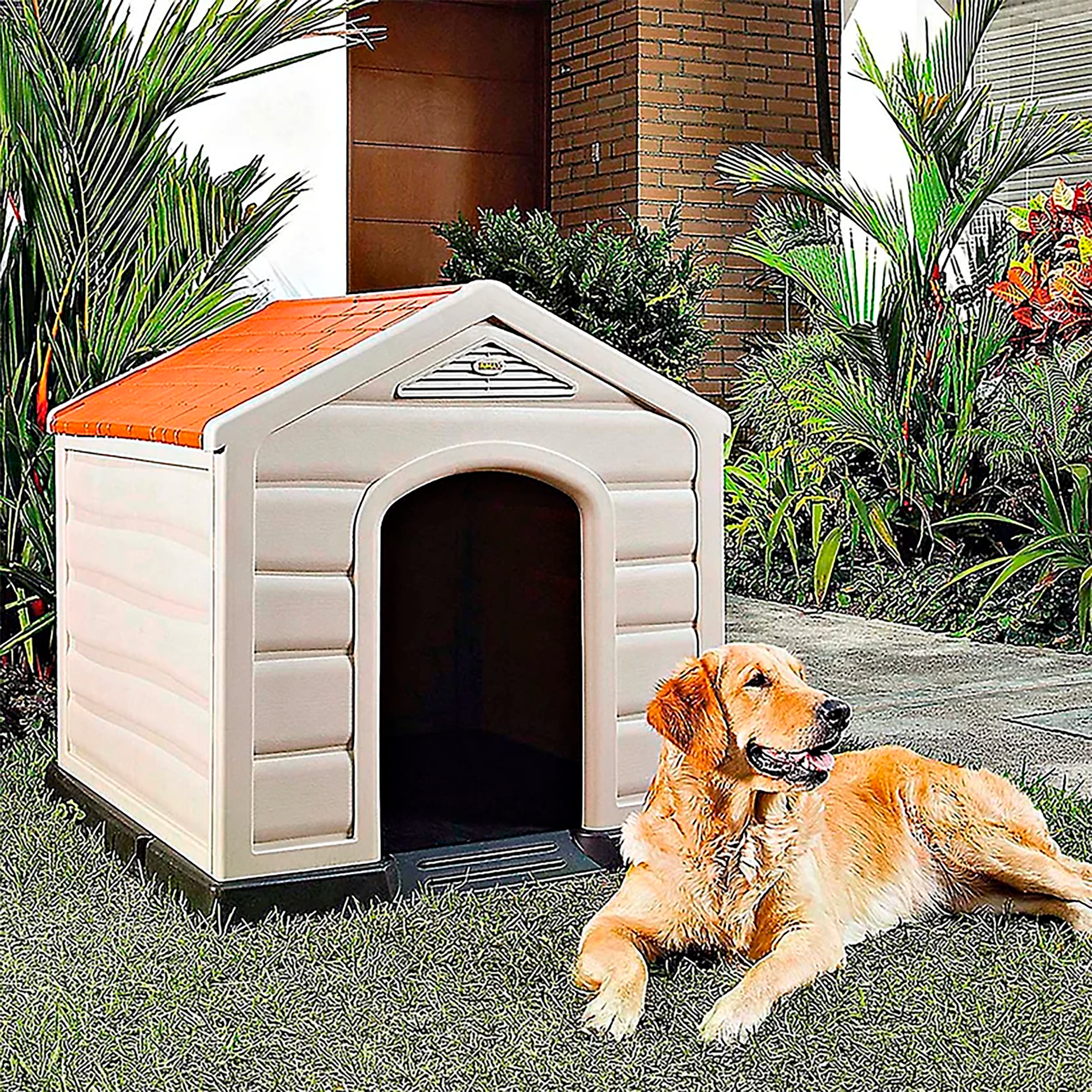 CASA PARA PERROS GRIS HIELO_TERRACOTA