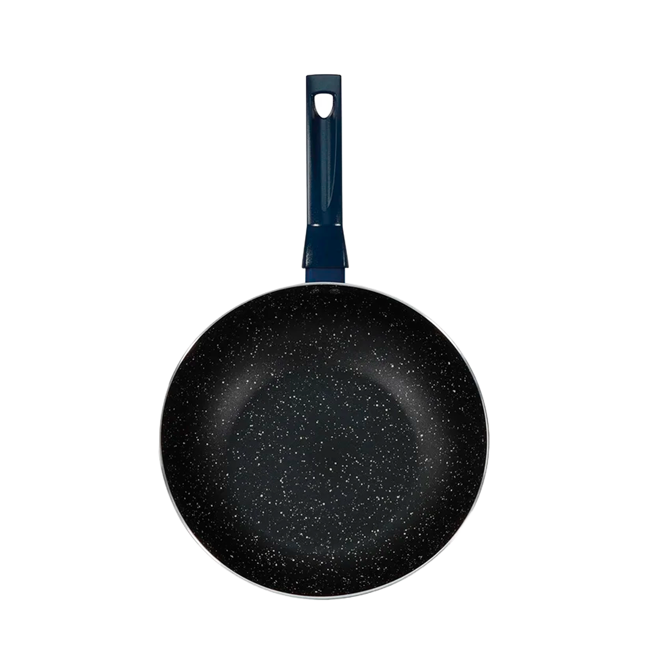 WOK ILKO 28CM GRANITO NAVY
