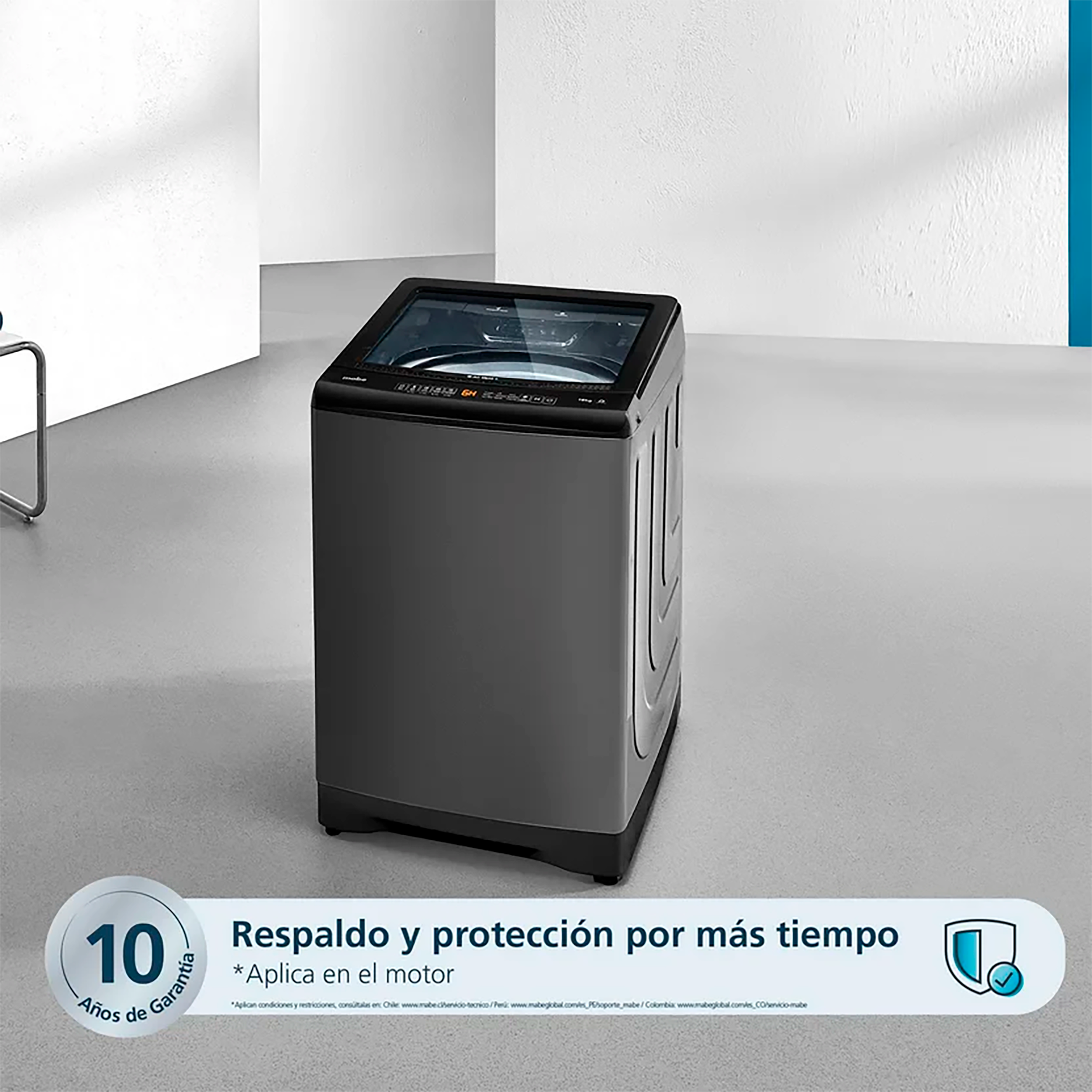LAVADORA AUT 16KG DIAMOND GRAY MABE