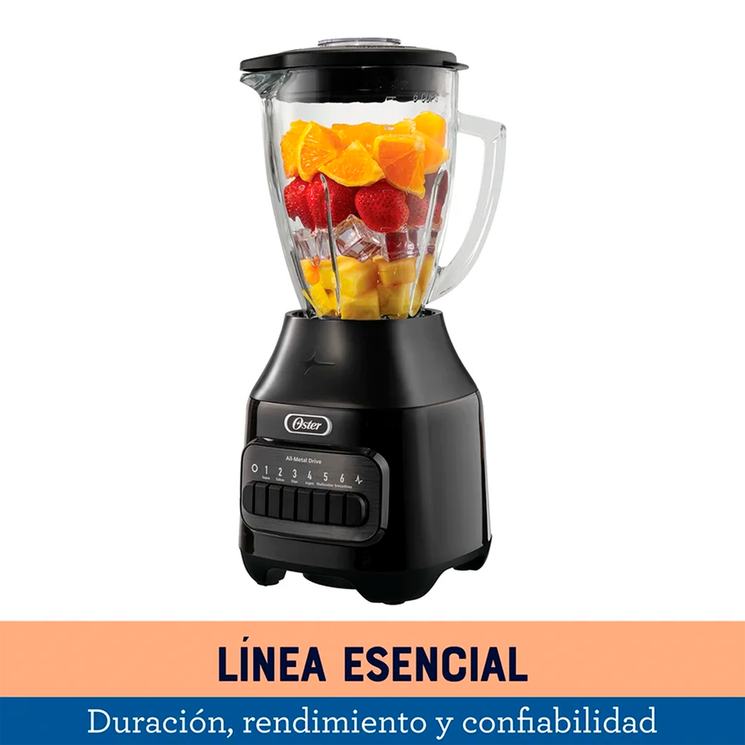 LICUADORA VALUE 6VEL 1.5L V/V NEGRO OSTE