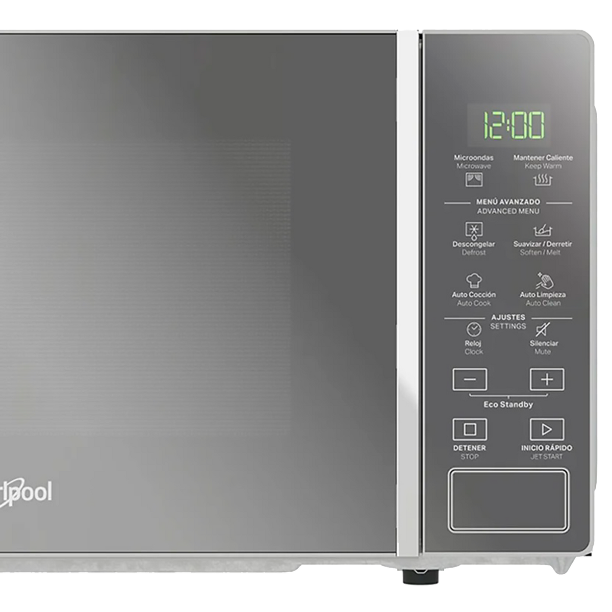 HORNO MICROONDAS 0,7PC SILVER WHIRLPOOL