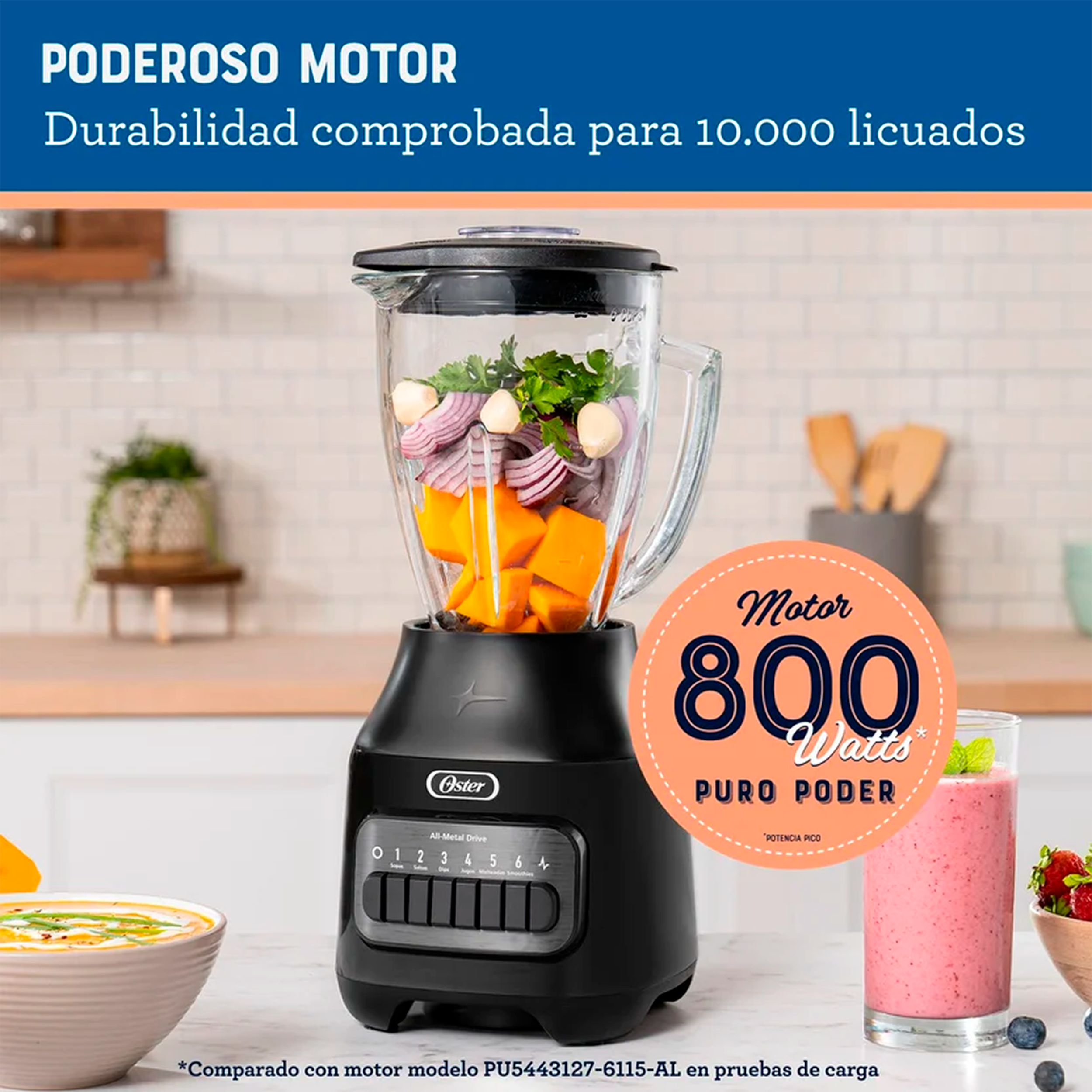 LICUADORA VALUE 6VEL 1.5L V/V NEGRO OSTE