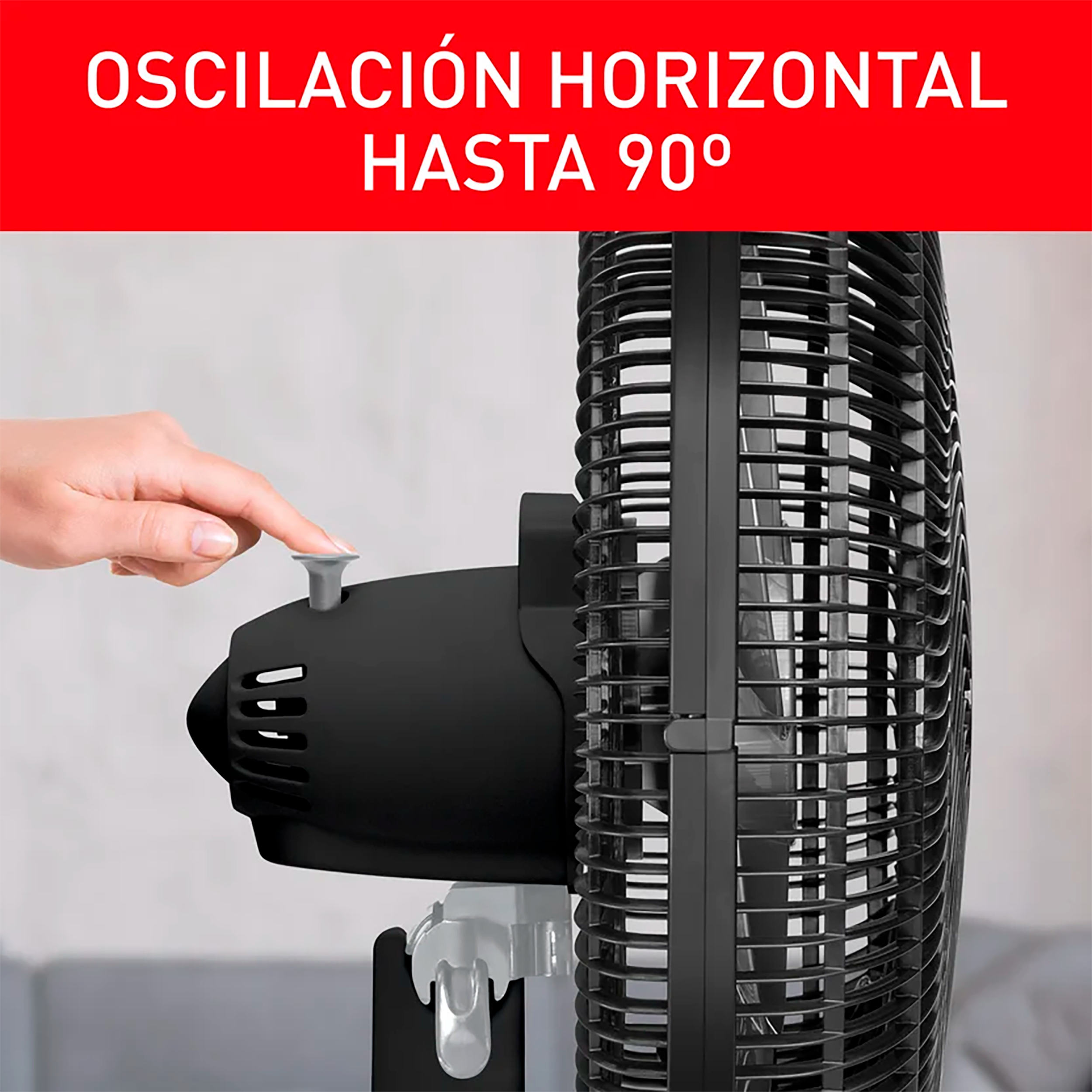 Ventilador Samurai Turbo Silence Maxx 3 en 1, 3 Velocidades, Negro