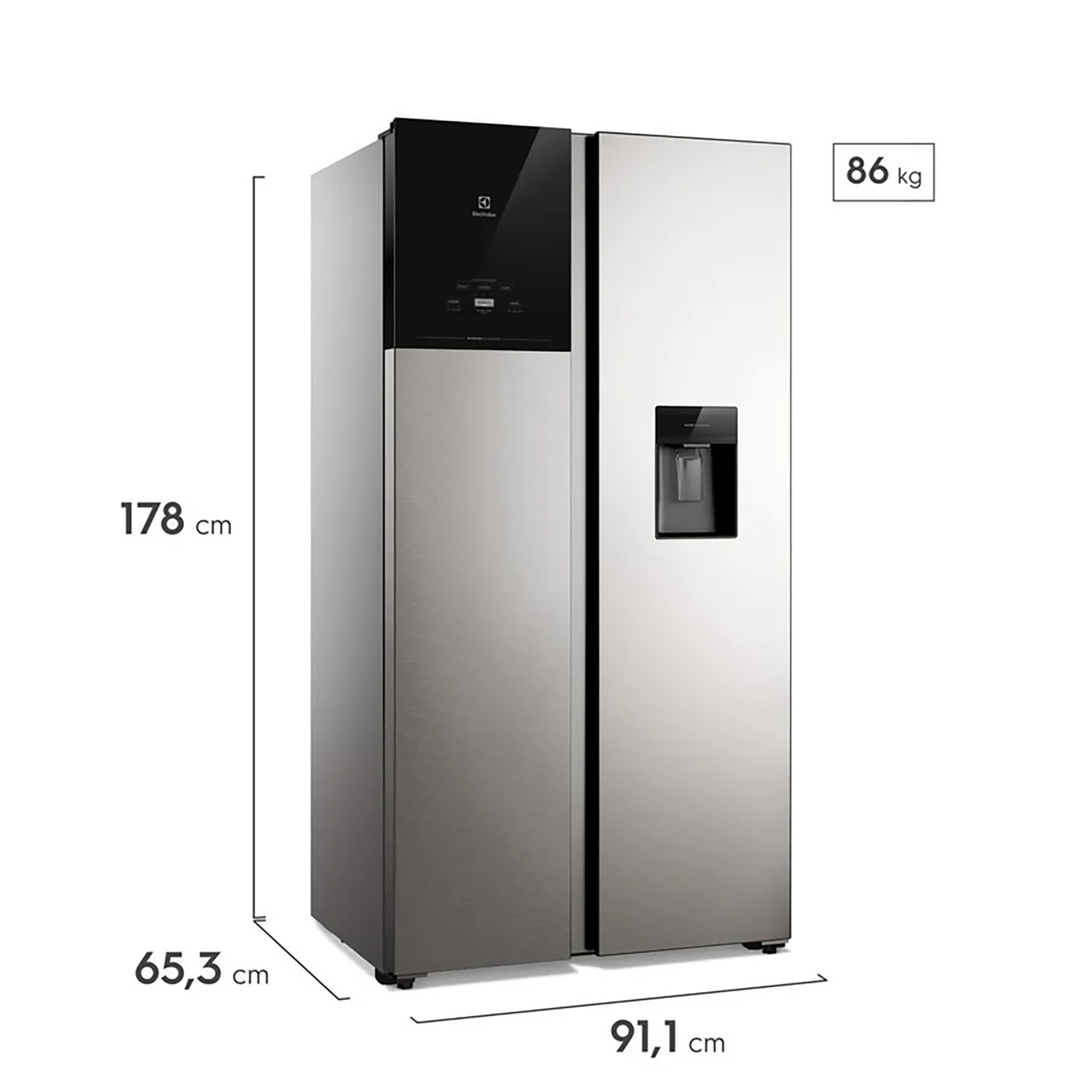 Nevecón Electrolux No Frost 522L Inverter AutoSense Gris ERS53F3C5CI