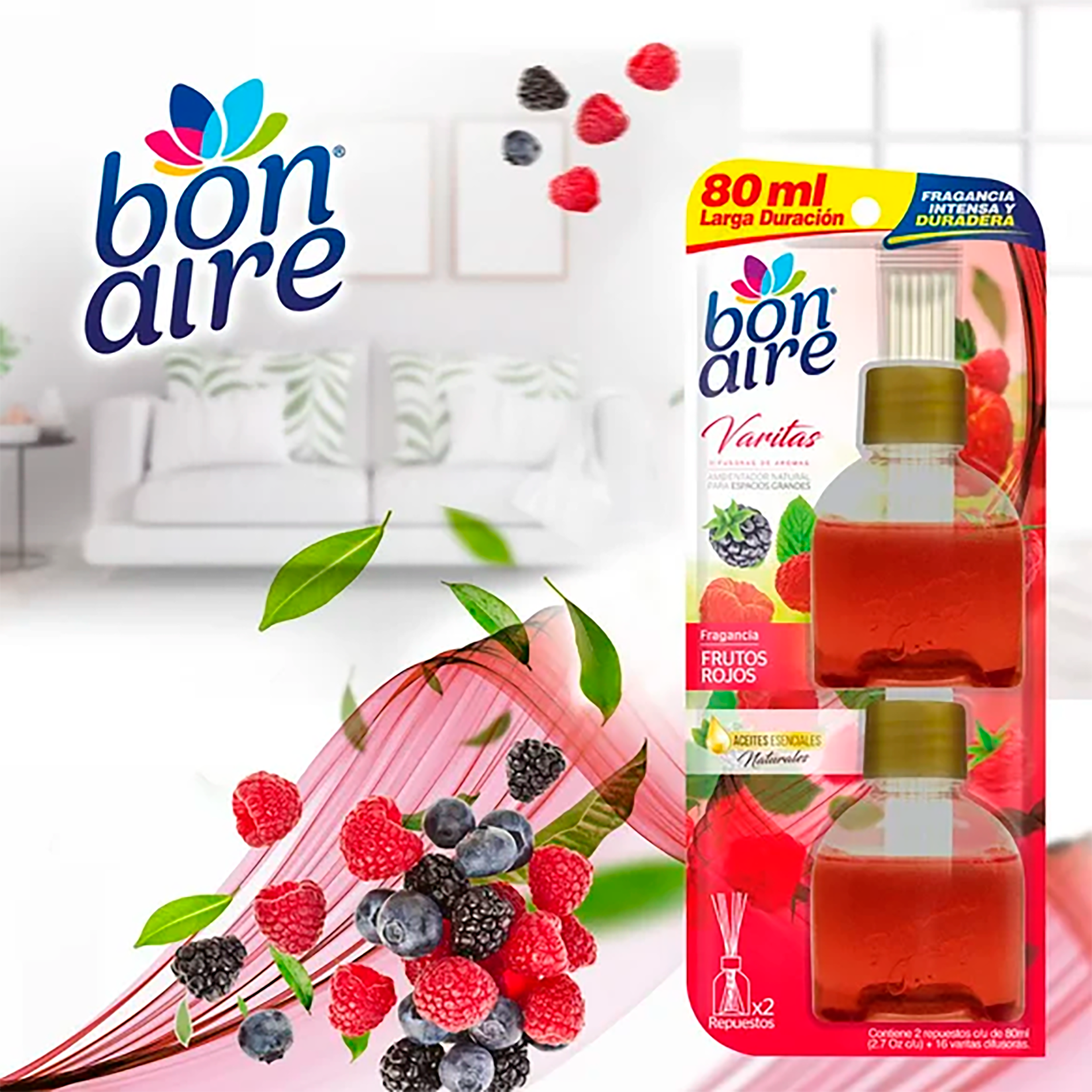 BONAIRE VARITAS X80ML FRUTOS ROJOS X2