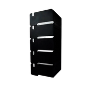 MUEBLE LUJO PEQUEÑO X5 CAJONES PLATA LUXURY