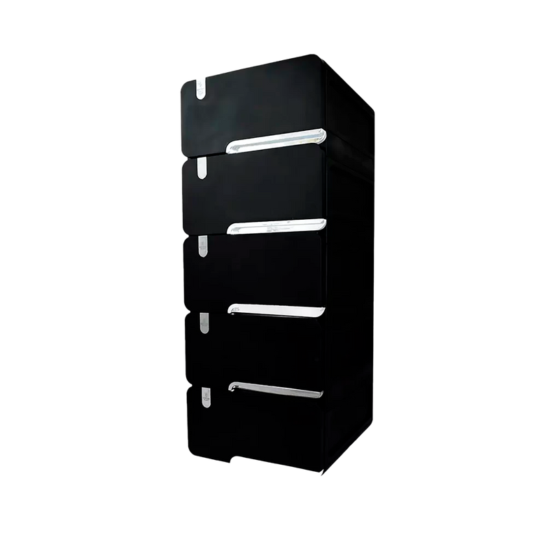 MUEBLE LUJO PEQUEÑO X5 CAJONES PLATA LUXURY